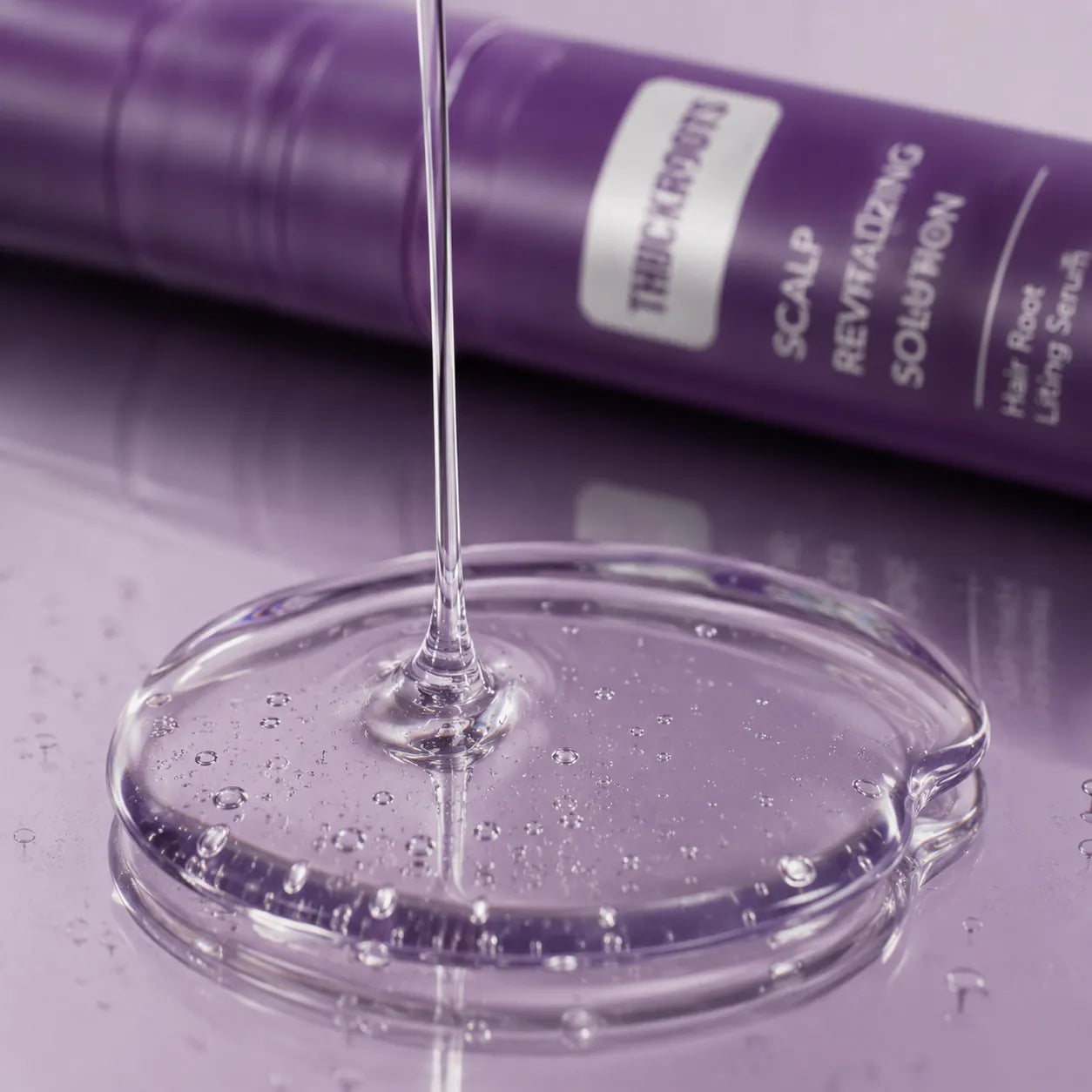 Close-up of THICKROOT serum texture